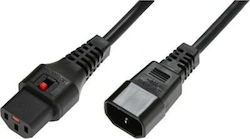 Microconnect IEC C13 - IEC C14 Кабел 5м Черен (PC1071)