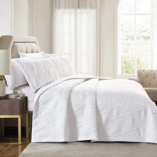 Liolios Home Cuvertură Extra-dublu Lily White 250x240cm