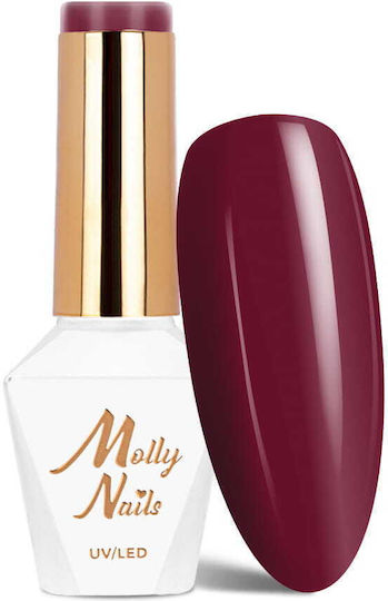 Molly Nails Полутраен Лак За Нокти Energize Червен Hema/di-hema Free 8гр № 496