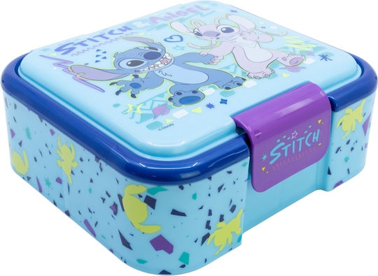 Stor Plastic Kids' Food Container Lilo & Stitch Blue x 16cm