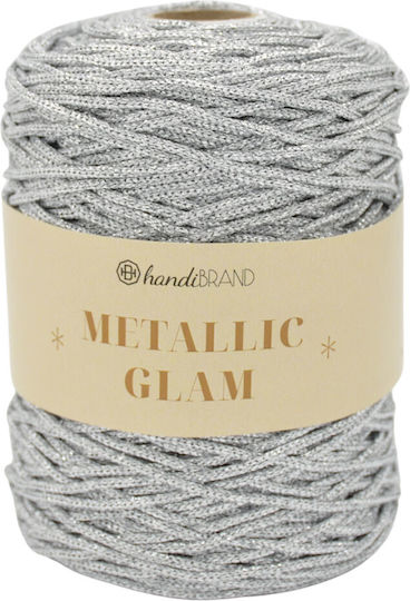 Кордон Glam Metallic 200гр Полиестер Металик Сребърен