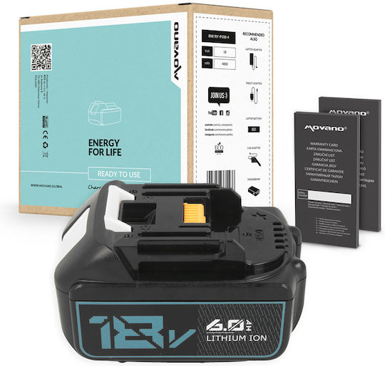 Movano Tool Battery 18V with Capacity 6Ah