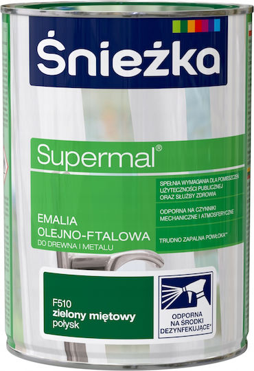 Śnieżka Supermal Verde Mentă Email Lucios 0,8l