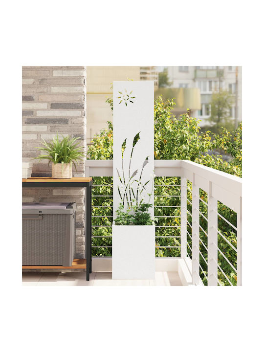 vidaXL Topf Metallisch White 32x140cm.