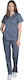 Alezi Women's Gray Pants & Blouse Set Cotton and Polyester