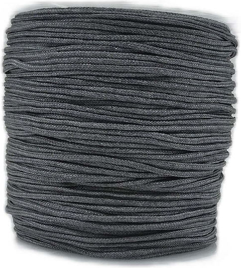 Synthetic Crochet Gray Laces 1mm 50m 13-23