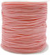 Synthetic Braided Macrame Peach Laces 1mm 50m 13-04