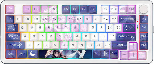 Redragon K681AGG-RGB-PRO Ασύρματο Gaming Μηχανικό Πληκτρολόγιο 75% με RGB φωτισμό (Αγγλικό US) Πολύχρωμο