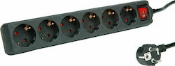 Roline Power Strip 6 Sockets with 10m Cable Roline Power Strip 6 Sockets with 10m Cable