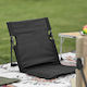 Camping Folding Seat Beach Black 40x38x40cm