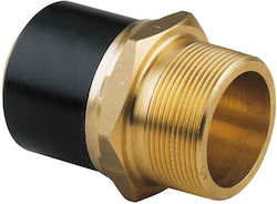 Adapter Pe-Brass External Thread Gz D50x1 1/2" Pe100 Sdr11 Pn10 Gas/Pn16 Water Installation Electrofusion Coupling Electroreduction