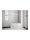 Hartford 384 Entry Furniture with Mirror & Hanger Turquoise, White 84x44x42cm