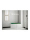 Hartford 384 Eingangsmöbel mit Spiegel & Garderobe Green, White 84x44x42cm