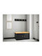 Hartford 376 Entry Furniture with Mirror & Hanger Κίτρινο, Μαύρο 84x44x42cm