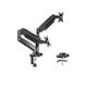 Redragon Monitor Mount Stand Стойка за 2 Монитори до 32" с Рамо Черна