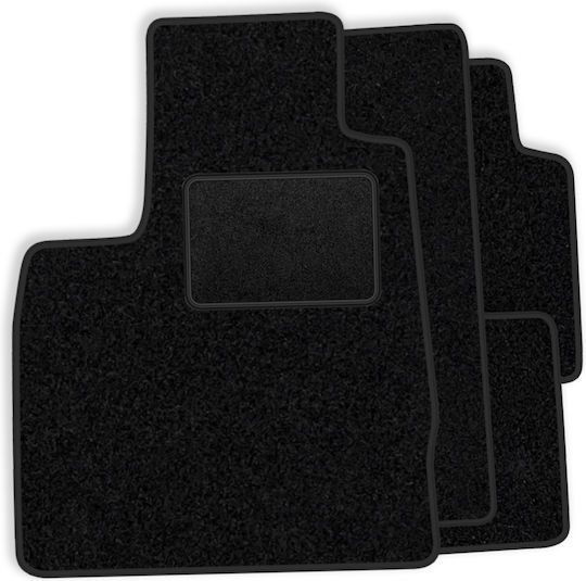 Set Covorașe Velur Potrivite Renault Kangoo I 1998-2008 4 Uși Margine Neagră