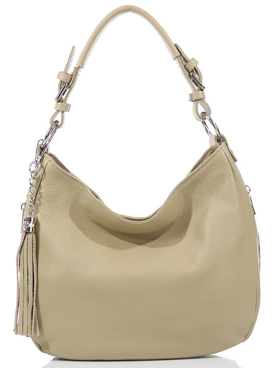 Passaggio Leather Кожена Дамска Чанта Раница Taupe