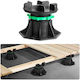 Vevor Plastic Furniture Legs with Regulator 8 Pieces Black