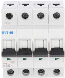 4p C 20a 6ka Ac Circuit Breaker Pl6-c20/4 166522