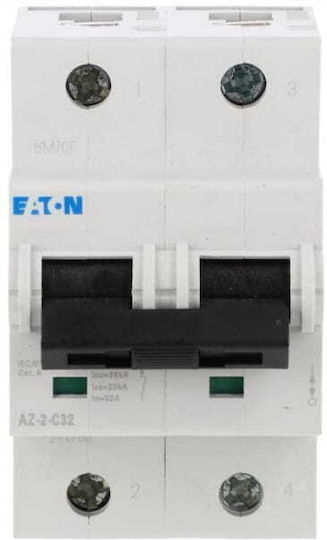Automatischer Leistungsschalter 2p C 32a 25ka AC Az-2-c32 211780