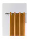 Cotton Market Vorhang Verdunkelung mit Grommet Gelb 140x270cm