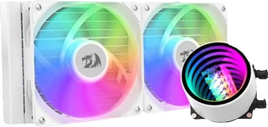 Redragon CW-3011W Răcire Cu Lichid AIO CPU Cu 2 Ventilatoare 120mm Și Iluminare RGB