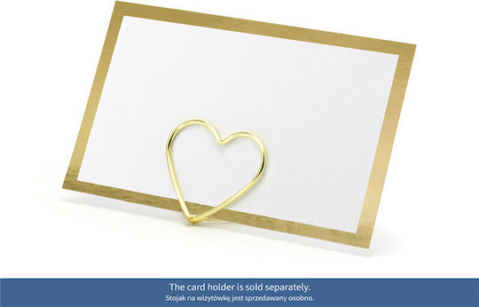Tischkartenrahmen Gold 9,5x5,5cm 1 Packung 10 Stücke