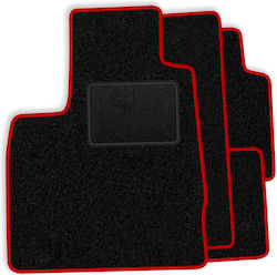 Set Velours Auto Fußmatten Für Audi V8 1988-1994 Rote Kante Set Velours Auto Fußmatten Für Audi V8 1988-1994 Rote Kante