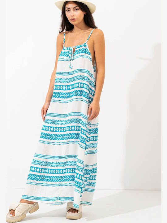 Summer Maxi Dress Light Blue