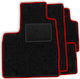 Velour Carpet Set Compatible Nissan Micra Ii K11 1992-2002 Red Edging