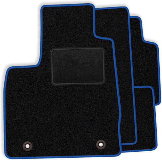 Set Velour Mats Matching Audi 80 B4 Cabrio 1988-1994 Blue Edging