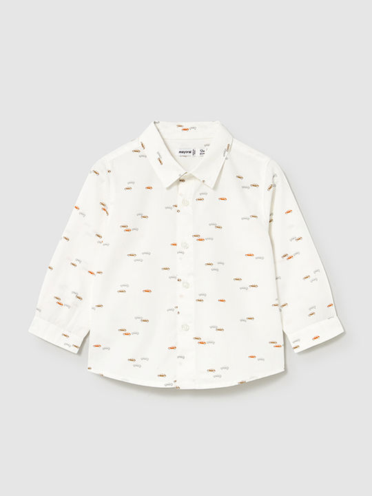 Kids Shirt Long Sleeve White