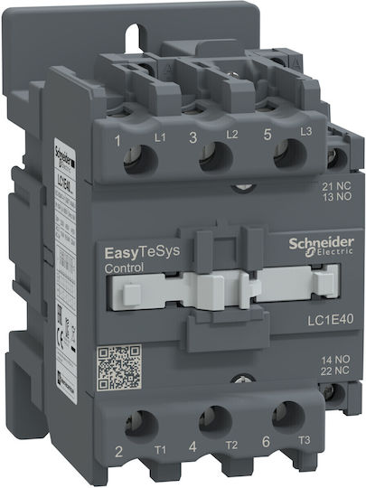 Schneider Electric Tesys Ρελέ Ράγας Ισχύος 40A Τριπολικό με Τάση 230V