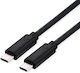 Roline USB 4 Video Cable USB-C male - USB-C 240W PD Μαύρο 0.8m 11.02.9092