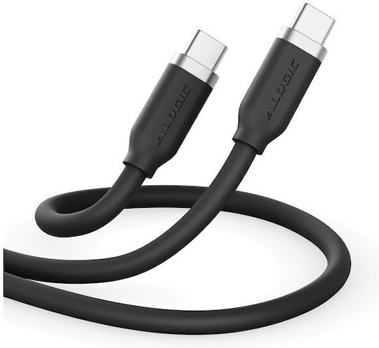 Alogic USB 2.0 Kabel USB-C männlich - USB-C 240W PD Schwarz 1m