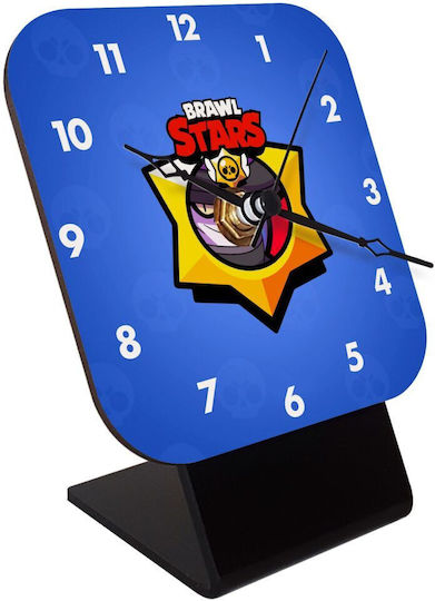 Koupakoupa Wooden Desktop Clock Brawl Stars El Primo