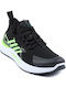 Sport Sneakers Black / Green