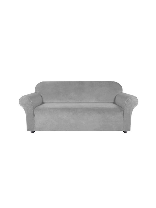 Ubieramy Meble Elastische Abdeckung für Vier-Sitzer-Sofa Light Grey 1Stück
