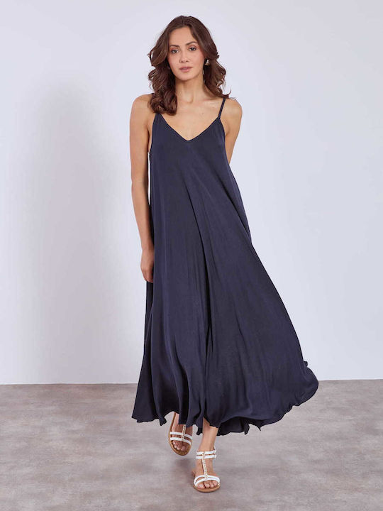 Celestino Maxi Dress Navy Blue