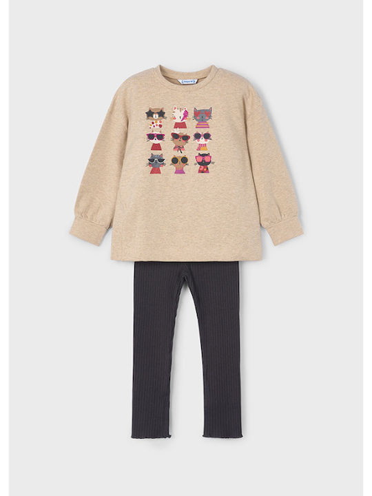Mayoral Kinderbekleidungsset mit Leggings Grau 2 Stück