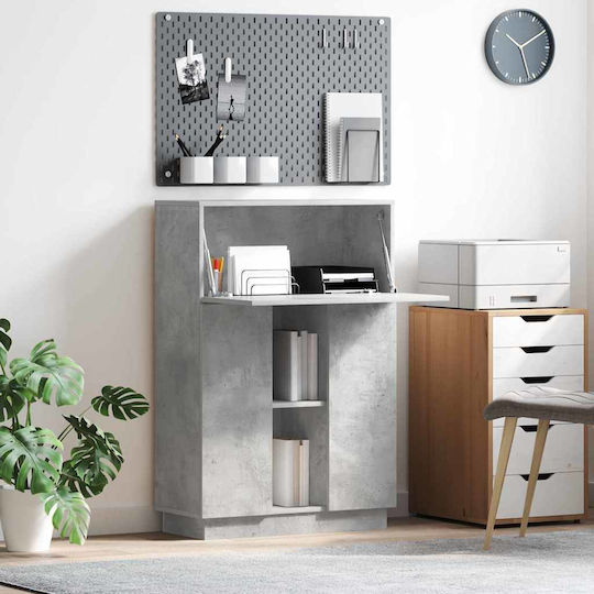 Computer Büro Holz Grey Concrete 71.5x31.5x106.5cm