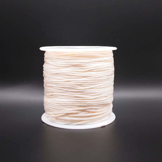 Schnürsenkel Synthétique Plexi Μακραμέ Ιβουάρ 1mm 50m 13-08
