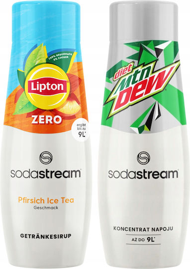 Sodastream Syrup Ceai cu gheață Piersică cu carbonatare, fără zahăr în Cutie 2x440ml