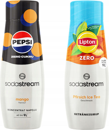 Sodastream Eistee Mango mit Kohlensäure, Zuckerfrei in Flasche 2x440ml