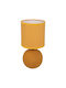 Pakketo Pwl-1210 Ceramic Table Lamp for Socket E14 with Yellow Shade and Base