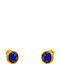Bizoutaki Earrings made of Silver Gold Plated with Stones