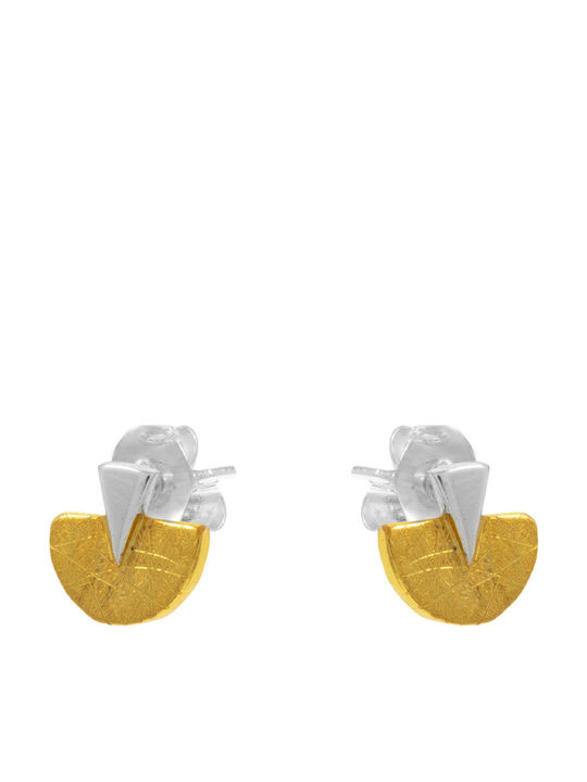 Bizoutaki Earrings made of Silver Gold Plated