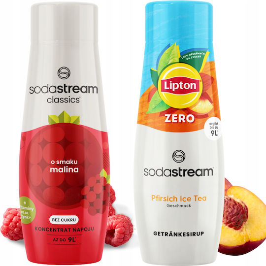 Sodastream Сода Малина с Газировка, Без Захар в Кутия 2x250мл