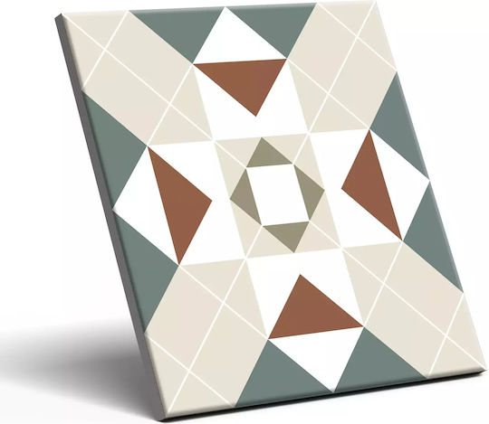 Decorative Porcelain Tile Patchwork Victorian Ada 20x20 Cm Class I Decorative Porcelain Tile Patchwork Victorian Ada 20x20 Cm Class I