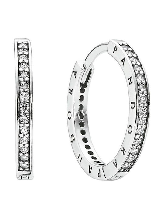Pandora Ohrringe aus Silber mit Steinen